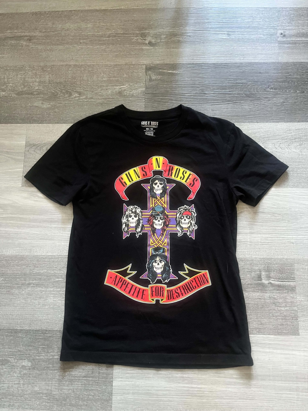Black 'Appetite for Destruction' Short Sleeve Tee